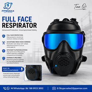 Masques respiratoires à diaphragme vocal pour la <span class=keywords><strong>protection</strong></span> contre les gaz lourds, <span class=keywords><strong>masque</strong></span> à double port RD40, <span class=keywords><strong>masque</strong></span> <span class=keywords><strong>de</strong></span> <span class=keywords><strong>protection</strong></span> à lentille colorée pour produits chimiques - Product Image 1