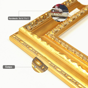 Bán Sỉ Bán Chạy Khung Tranh Đứng Độc Đáo Khung Tranh Màu Vàng Hoàng Gia Châu Âu Phong Cách <span class=keywords><strong>Baroque</strong></span> - Product Image 2