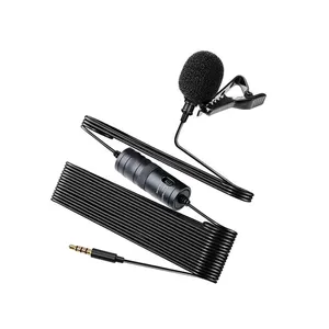 Sıcak satış yeni Model toptan Mini kablolu Smartphone yaka mikrofon yaka kravat klip üzerinde harici cep telefonu için Mic