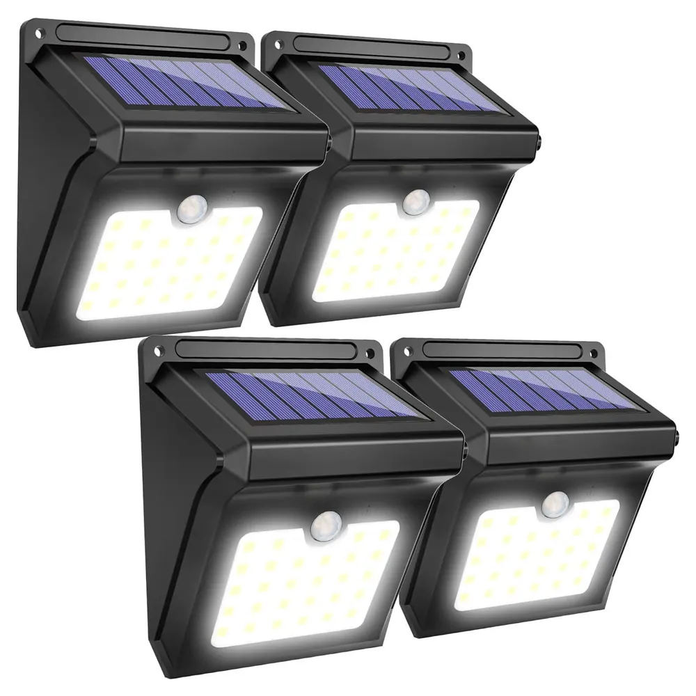 Lampe solaire à 28 LED sans fil avec détecteur de mouvement, imperméable, 400 Lumens, éclairage d'extérieur, luminaire de jardin, nouveau modèle