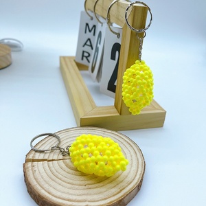 Porte-clés Citron Jaune Créatif et Adorable à Bas Prix, Support de Clés, Cadeau Promotionnel, Breloque de Sac à Main pour Femme - Product Image 2