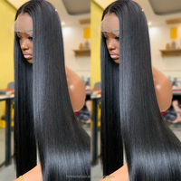 Vente en gros Perruques vietnamiennes droites avec lacet frontal en cheveux humains 13x4 13x6 HD Perruque vietnamienne cheveux humains lacet frontal