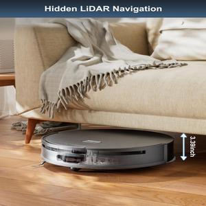 Sprach gesteuerte selbst entleerende Aspira dora Robot Inteli gente Debot Mopping Kehr staubsauger Reinigungs geräte - Product Image 3