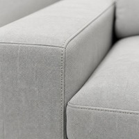 Canapé modulaire moderne en forme de L, canapé d'angle en tissu, meubles de salon, configuration personnalisable, OEM