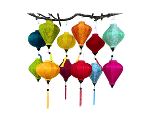 Handcrafted Eco-Friendly Bamboo Lanterns for Garden Party Celebration Vibrant Decorative Lamps Adding Warmth Colorful Atmosphere - Product Image 1