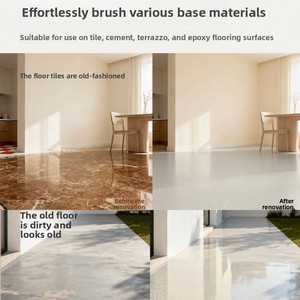 环氧彩砂自流平工业户外地板涂料液体涂料，用刷子涂抹 - Product Image 6