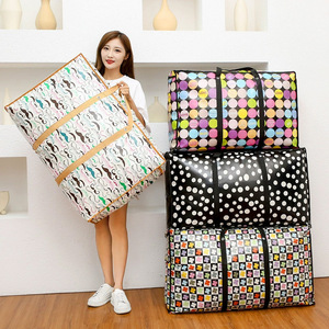 Extra Large Moving Storage <b>Bags</b> Waterproof Non Woven Fabric Thickened Luggage <b>Packing</b> Organizer Travel <b>Bag</b> Unisex - Product Image 1