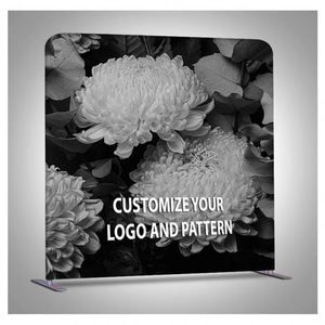 Custom Printed 8ft Portable Photo <b>Backdrop</b> <b>Stand</b> Double Sided Tension Fabric Booth Pillowcase Display Eco-Friendly Eco-Friendly - Product Image 6