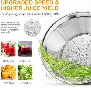 Cafulong-licuadora eléctrica de hoja de acero inoxidable 304 de alta resistencia, exprimidor, mezclador para uso doméstico o comercial - Product Image 3