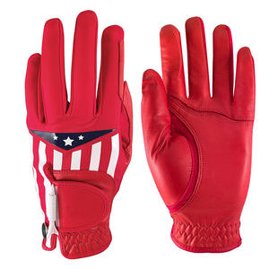 Gants de golf à doigts entiers de haute qualité en cuir véritable blanc anti-dérapant doux respirant sport gant de golf approprié - Product Image 3