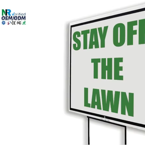 Custom 18x24 PVC <b>Foam</b> Outdoor UV Printed Sign Board for Construction Site Campaign Bandit & Lawn - Product Image 1