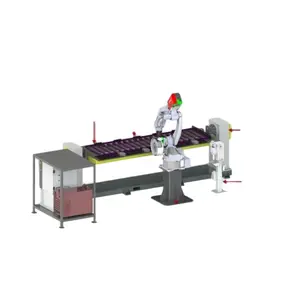 Peralatan Las Pabrik Supplies Single-Shaft Bingkai Pengelasan Positioner 6-9 Axis Robot Stasiun Pengelasan