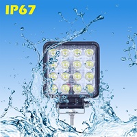 Accessoires de voiture, lumière de travail LED blanche naturelle étanche 12V-24V avec 3000 lumens pour une utilisation hors route et en extérieur