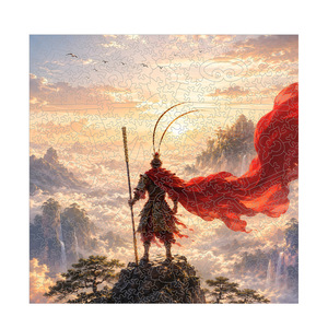 Rompecabezas de Madera Passion Returns de 440 Piezas, Personaje del Rey Mono, Cuadro Decorativo con Marco, Arte de Pared de Estilo Retro para Adultos - Product Image 1
