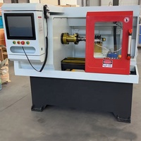 Machine à roue horizontale CNC TGS personnalisable conception de lit incliné nouveau moteur moteur engrenage GSK diamant coupe jante tour à lit plat