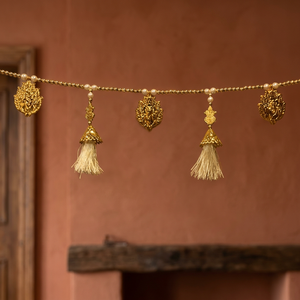 Handcrafted Decorative Beads <b>Flower</b> Toran Wedding Decoration Door Valance Home Entrance Porch Window Festive <b>Wall</b> Hangings Set - Product Image 2