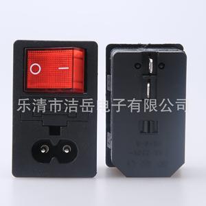 Interruptor de corriente Jieyue Ac14 F16 3 en 1 con fusible, tomacorriente de pared de 250v para audio y video, de plástico, sin conexión a tierra. - Product Image 3