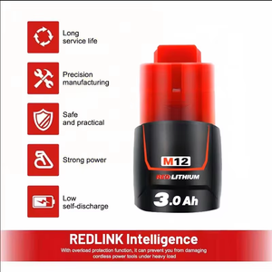 Batería Recargable de 12V para Herramientas <span class=keywords><strong>Milwaukee</strong></span>, 12V 3.0AH 5AH 6AH, Precio Directo de Fábrica, Certificación CE - Product Image 4