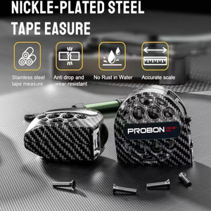 Probon 7.5M/25FT Stainless Steel Tape Measure Automatic Return Imperial Scale Waterproof Measuring Tape - Product Image 3