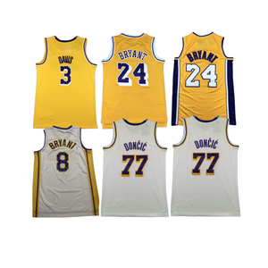Nouveaux maillots de basket-ball cousus <span class=keywords><strong>pas</strong></span> chers 2026 – 77 Doncic, 24 Bryant, 3 Davis - Product Image 2