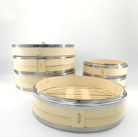 Panier à vapeur en bambou extra large et écologique Newell pour restaurants - Prix raisonnable