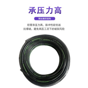 Tuyau en acier haute pression 5668-8 avec revêtement intérieur et extérieur en caoutchouc nitrile lisse pour la résistance au gaz et aux liquides - Product Image 5