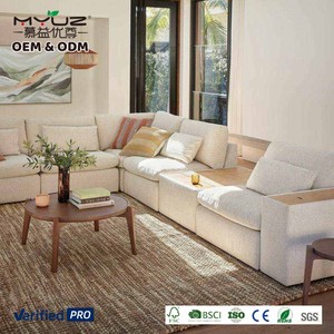 Divano <span class=keywords><strong>Componibile</strong></span> MYUZ OEM per <span class=keywords><strong>Soggiorno</strong></span>, Arredamento Francese, Seduta Profonda, Stile Nordico Moderno, Set di Divani Modulari Bianchi - Product Image 4
