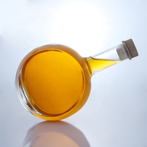 Botella de licor de vidrio transparente con forma de campana, 500ml, 700ml, 750ml, para Tequila, Ginebra, <span class=keywords><strong>ron</strong></span>, vodka con corcho - Product Image 5
