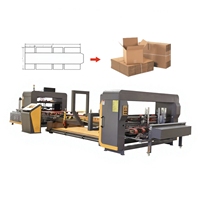 Machine à coller les boîtes automatique pour la fabrication de boîtes en carton et de boîtes à ligne de collage