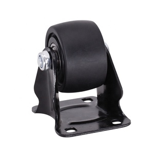 Set di Ruote Girevoli Nere per Banco da Lavoro Resistente, in Plastica PP, Profilo Basso, Ruote Industriali da 3 Pollici con Zerks - Product Image 6