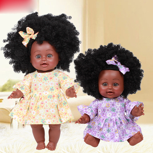 <span class=keywords><strong>Muñecas</strong></span> de vinilo de 30cm para niños, muñeca negra africana, venta al por mayor - Product Image 6