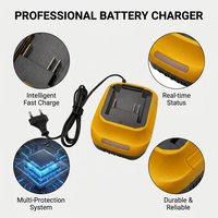 Chargeur de batterie au lithium 21V, chargeur rapide de remplacement pour perceuse sans fil, clé à chocs, chargeur d'outils électriques à batterie Li-ion