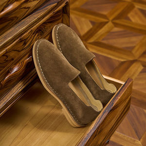Nouvelles Chaussures Décontractées Homme en Daim Véritable Italien, Mocassins en Velours de Marque, Qualité Supérieure, Style Bateau Durable - Product Image 5