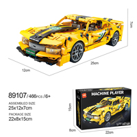 Juguete KAVO 89107 CPSIA 1:18, Bloques de Construcción de Auto Deportivo de Carreras, Kit de Vehículo de Juguete con Mecanismo de Retroceso