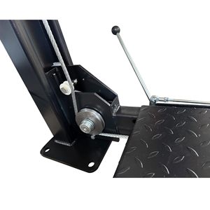 Lève-voiture de stationnement portable à 4 montants avec rampe en aluminium, élévateur de stationnement électro-hydraulique pour équipement de garage - Product Image 3