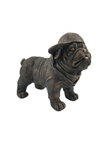 Nouveau dessin animé Bull Terrier Statue résine oeuvre pièce décorative pour la décoration extérieure de jardin à la maison