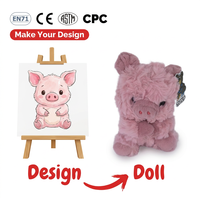 Jouet en peluche personnalisé en tissu de coton OEM ODM, animal en peluche moelleux, pour anniversaire, promotion de centre de marketing, certifié CPC EN71, avec logo