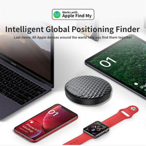 Traceur intelligent certifié MFi avec logo personnalisé, compatible avec la fonction <span class=keywords><strong>Localiser</strong></span>, pour bagages, sacs, clés, mini localisateur GPS anti-perte pour <span class=keywords><strong>Apple</strong></span> - Product Image 3