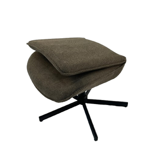 Hoge Kwaliteit Roterende Lounge Stoel Zachte Kussens Opvouwbare Fauteuil En Verstelbare Stof Roteren Accent Stoel Met Poef - Product Image 5