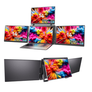 OEM Quad Portable Screen Display Monitor 1920*1200 FHD LCD quad Monitors 14 inch Compatible with Wins/Mac - Product Image 2