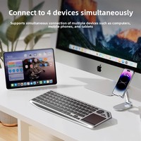 Nouveau design 98 touches clavier et souris sans fil Bluetooth pour ordinateur portable iPad tablette pavé tactile 2 en 1 clavier et souris intégrés