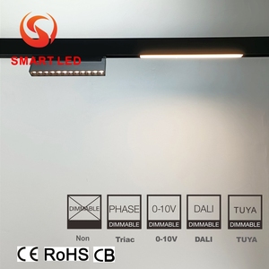 Projecteurs LED magnétiques linéaires pour rail 20mm, 48V DC, Tuya SMART, dimmables, CRI 95, 2700 3000K 4000K Blanc - Product Image 2