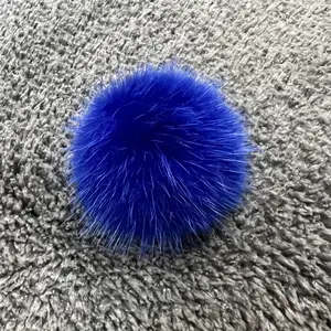 custom size mink fur 4.5cm Mink Fur Ball Fur Pom Pom Jewelry Making DIY for Shoes Clothes Earrings Ring Jewelry Accessories