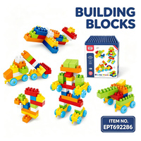 EPT Four Seasons Building Blocks Organizer 103PCS dengan Kotak Penyimpanan 3-Lapis, Blok Edukasi Bertema Hewan, Mainan STEM