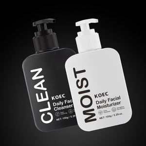Ensemble de soins de la peau KOEC pour hommes, nettoyant visage et hydratant pour le visage 150g, vente en gros, crème hydratante pour le visage et nettoyant pour le visage pour tous les types de peau - Product Image 1