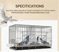 Cage à pigeons pour l'élevage domestique, cage à pigeons avec séparateur pour la reproduction et l'élevage