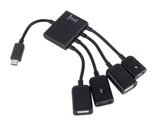 หัวต่อไมโคร USB <span class=keywords><strong>OTG</strong></span> ฮับ4พอร์ต,Spliter สำหรับสมาร์ทโฟนคอมพิวเตอร์แล็ปท็อปแท็บเล็ตพีซี<span class=keywords><strong>ชาร์จ</strong></span><span class=keywords><strong>ไฟ</strong></span>สาย USB ฮับอเนกประสงค์ - Product Image 2
