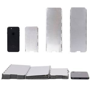 <span class=keywords><strong>Pare</strong></span>-vent pour réchaud de camping en aluminium pliable, <span class=keywords><strong>pare</strong></span>-vent pour barbecue de randonnée en plein air, 8/9/10 plaques - Product Image 6