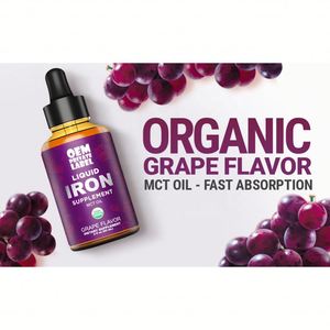 OEM Private Label sapore naturale 60ml di ferro liquido gocce gratis generatore di sangue Anemia integratore di ferro per donne e uomini - Product Image 5