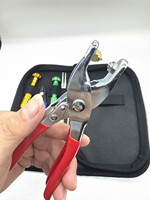 Feiyan Nouveau Kit d'outils de pose de cordes de badminton avec embout en caoutchouc, protecteur de cordes, pince à embout évasé à pression à froid, Modèle 002
